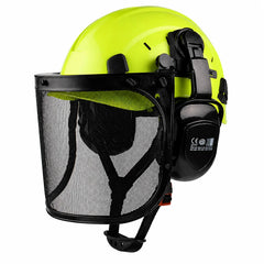 Forestry safety helmet kit with mesh face shield and earmuffs – image 8