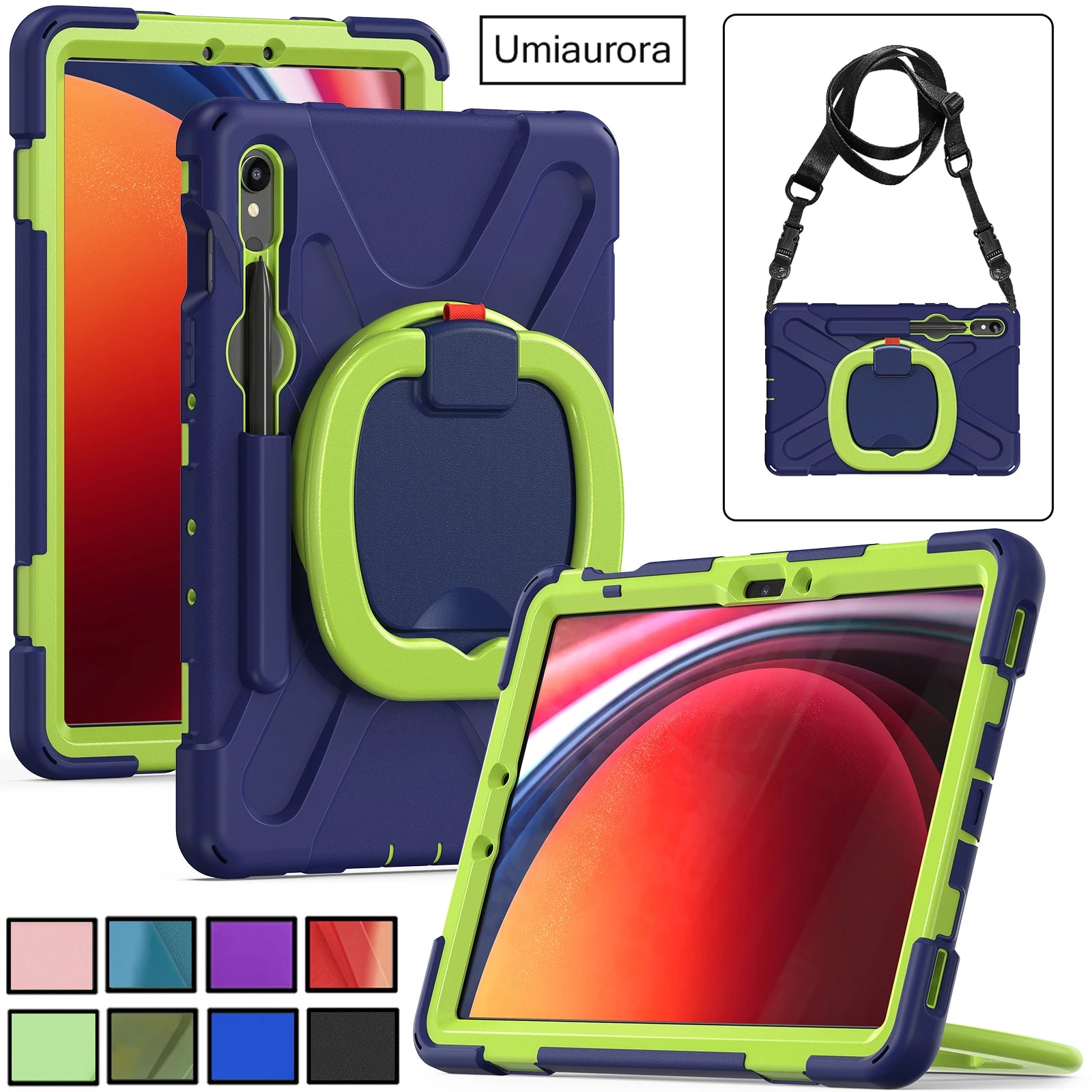 Heavy Duty Armor Kids Shockproof Case For Samsung Galaxy Tab S9 Series by Snagg A Tab Case