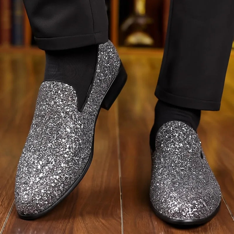 Sequin Loafers for Men by Snagg A Shoes