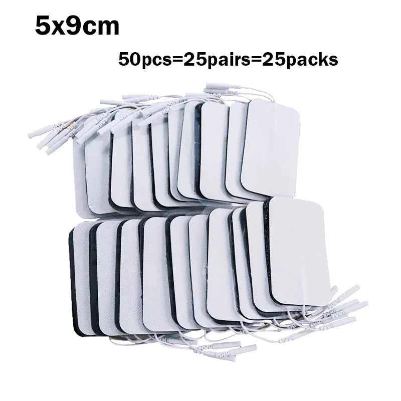 Reusable TENS/EMS Electrode Pads – Self-Adhesive Gel Therapy Patches (20–100 Pack)
