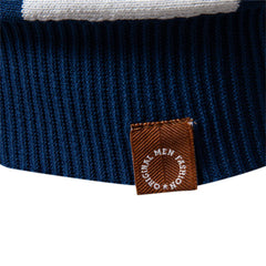 Men's Striped Contrast Panel Polo | 2026 Summer Social Casual Essential