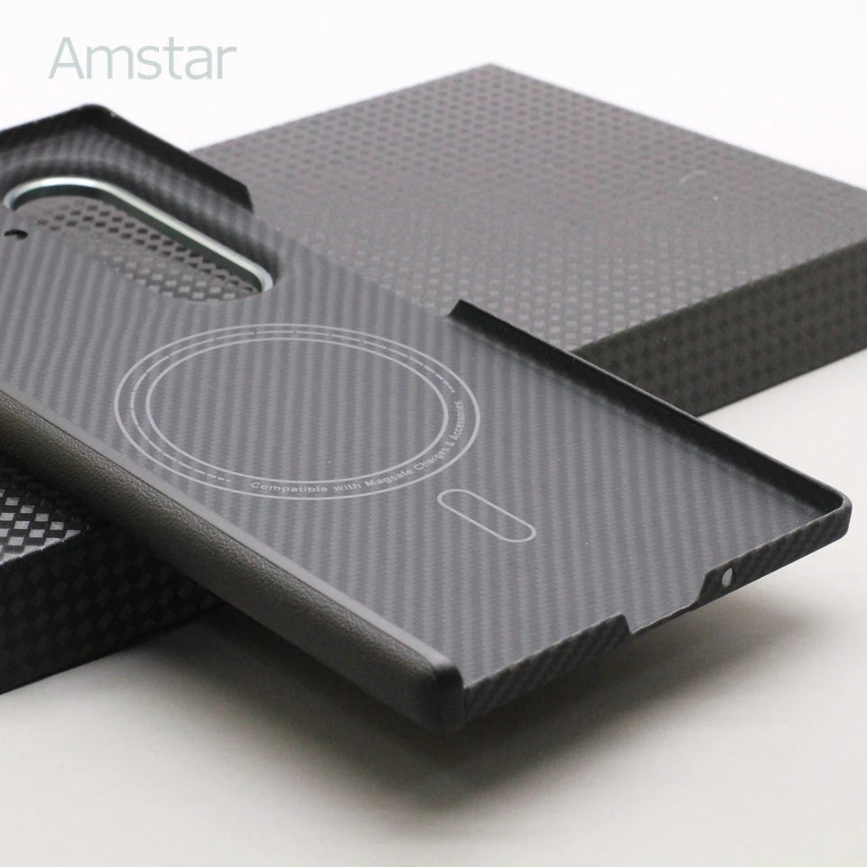 Magnetic Carbon Fiber Foldable Case for Samsung Galaxy Z Fold 7 by Snagg A Phone Case