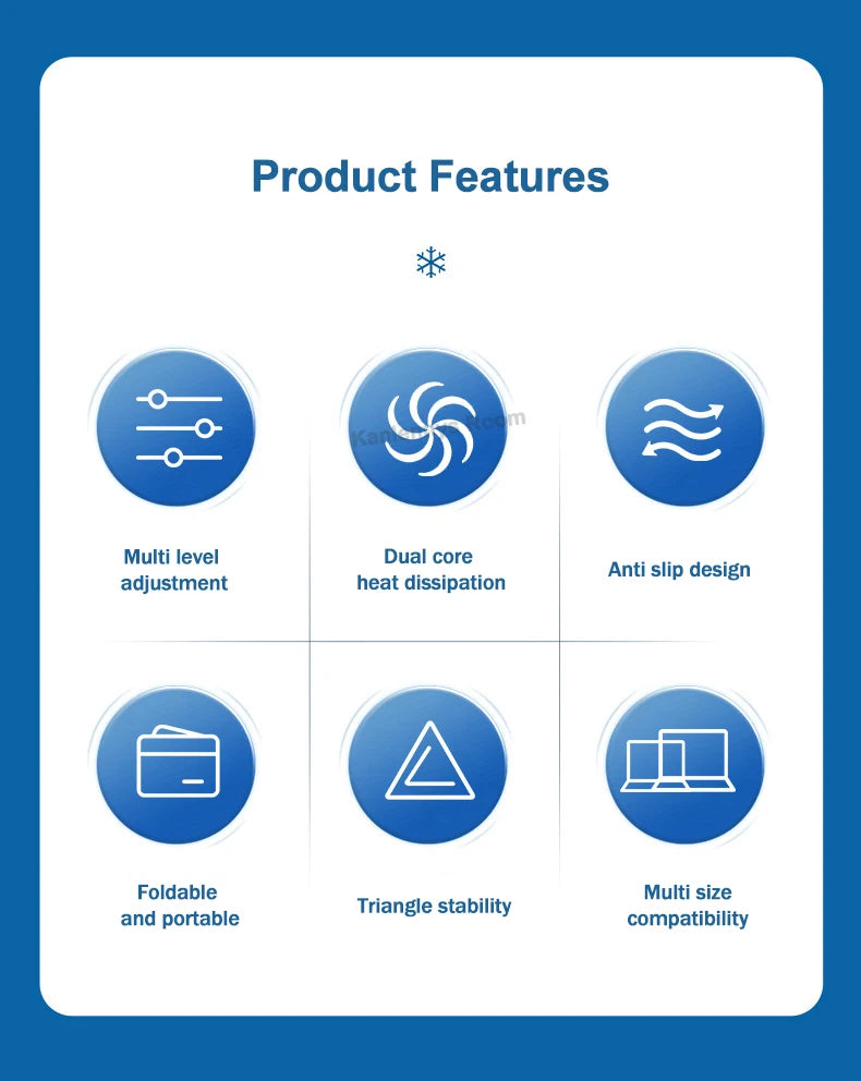 Laptop Cooling Pad with 4 Adjustable Angles for 11″–17.3″ Notebooks & Tablets by Snagg A Cooling Pad