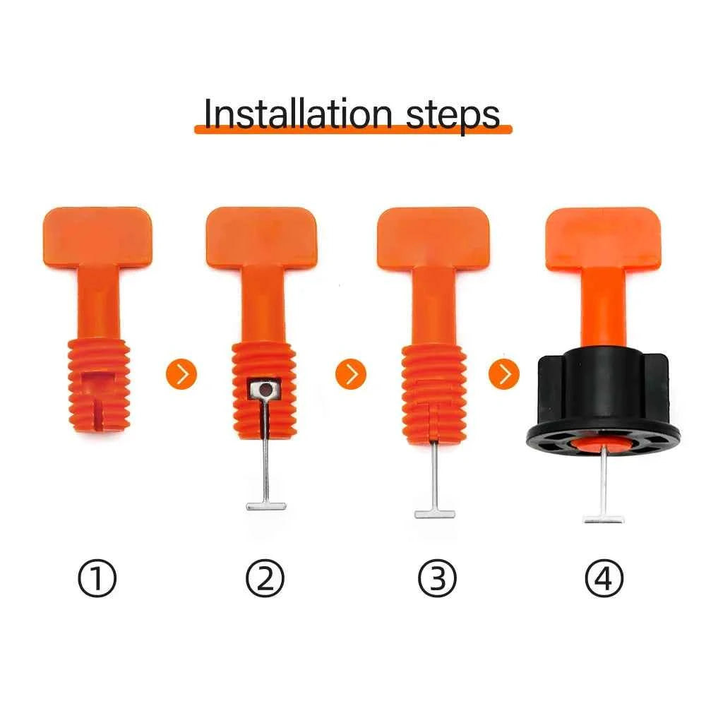 Tile Leveling System Kit 21–904pcs | Floor & Wall Tile Leveler Clips Spacers Plier for Porcelain Ceramic