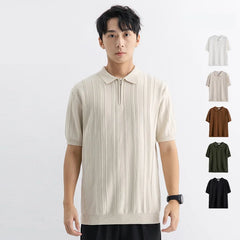 Vintage Knitted Polo | England Style Summer Business Casual