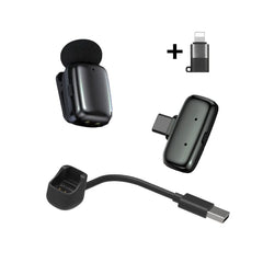 Wireless Lavalier Microphone – 2.4G Stereo Lapel Mic with Noise Cancelling for Smartphone by Snagg A Microphone