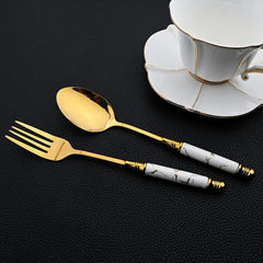24Pcs Stainless Steel Cutlery Set by Snagg A Dinnerware
