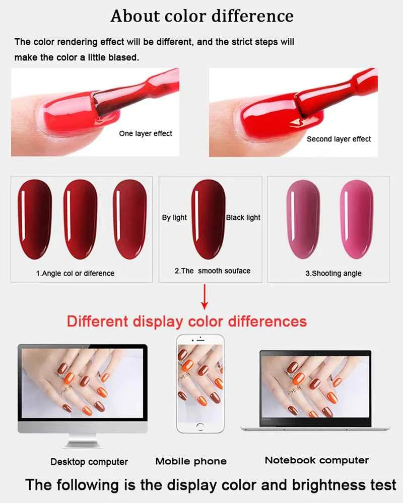 Professional 26 Color High-Pigment Gel Collection – Complete Semi-Permanent Varnish System with Base & Top Coat