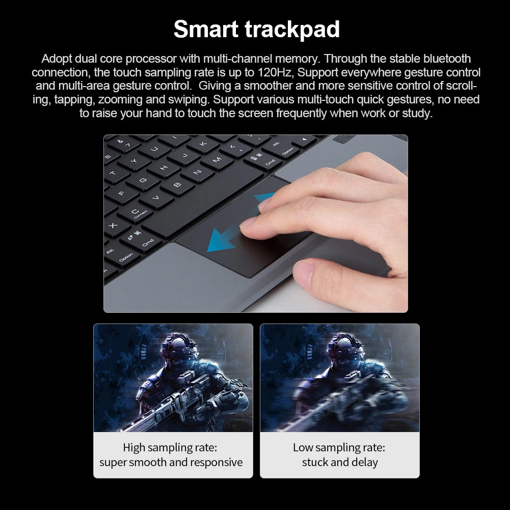Magic Keyboard With Lens Protection For iPad Series by Snagg A Wireless Keyboard