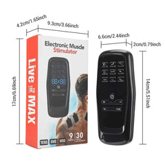 EMS & TENS Pulse Massager – 30 Level Muscle Stimulator for Full Body Relief