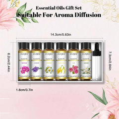 6 Piece Essential Oil Collection – 100% Pure Natural Aromatherapy Set for Diffusion & DIY Wellness