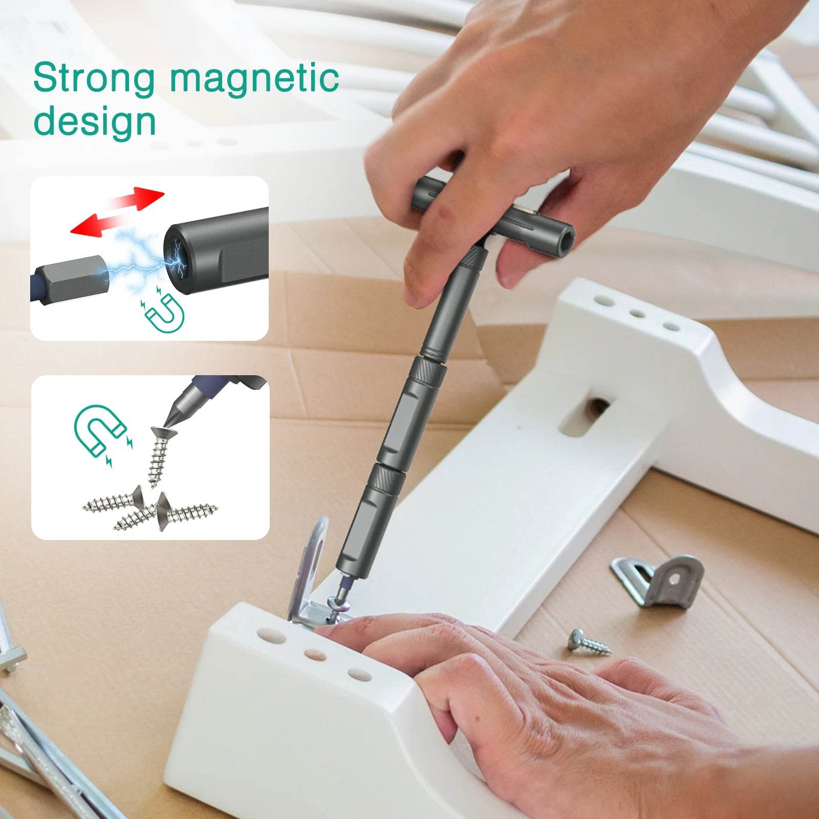 42-in-1 Magnetic Ratchet Screwdriver Set - SnaggIt