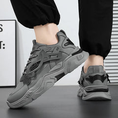Men’s Mesh Thick-Soled Casual Sneakers by Snagg A Shoes