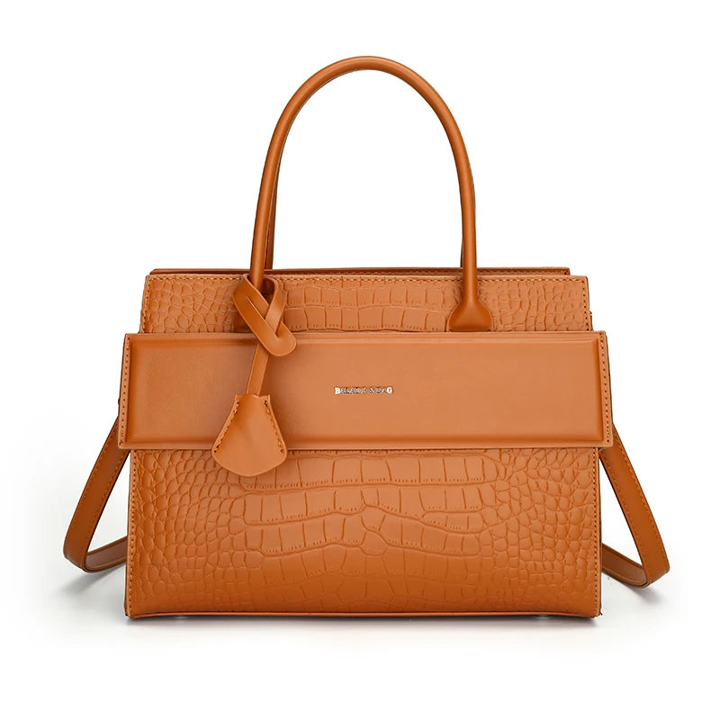 PU Leather Shoulder Tote by Snagg It Purses