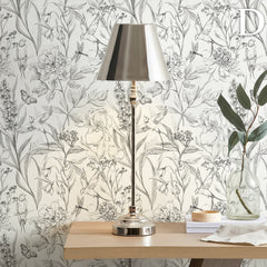 Floral Modern Waterproof Wallpaper by Snagg A Wallpaper