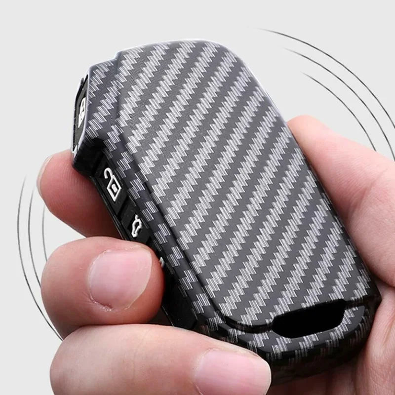 5 Bottons Carbon Fiber ABS Car Key Cover by Snagg A Key Cover
