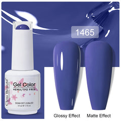 Professional 15ml HEMA & TPO Free Gel Polish – High-Performance Red & Multi Tone Semi Permanent Varnish