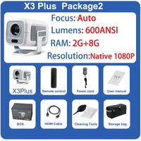 Smart Projector HY300 Plus Android LED Projector with 4K Support by Snagg A Projector