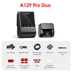 4K Ultra HD Dual Dash Cam | Sony 8MP Night Vision & Buffered Parking