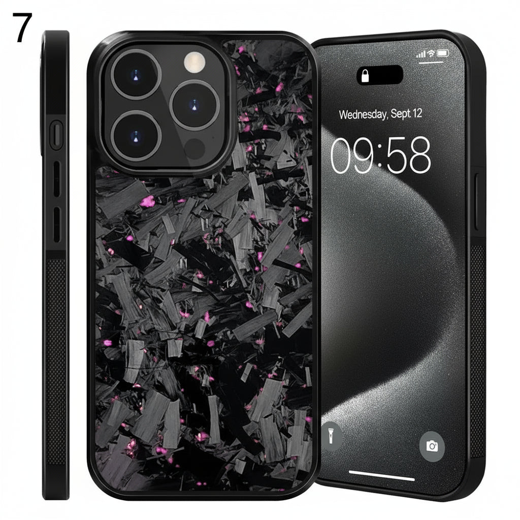 Magnetic Real Forged Carbon Case for iPhone 17 Series by Snagg A Phone Case