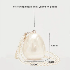 Mini Acrylic Egg Clutch by Snagg It Purses