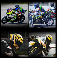 Lightweight Racing Street Bike Helmet by Snagg A Motorcycle Helmet