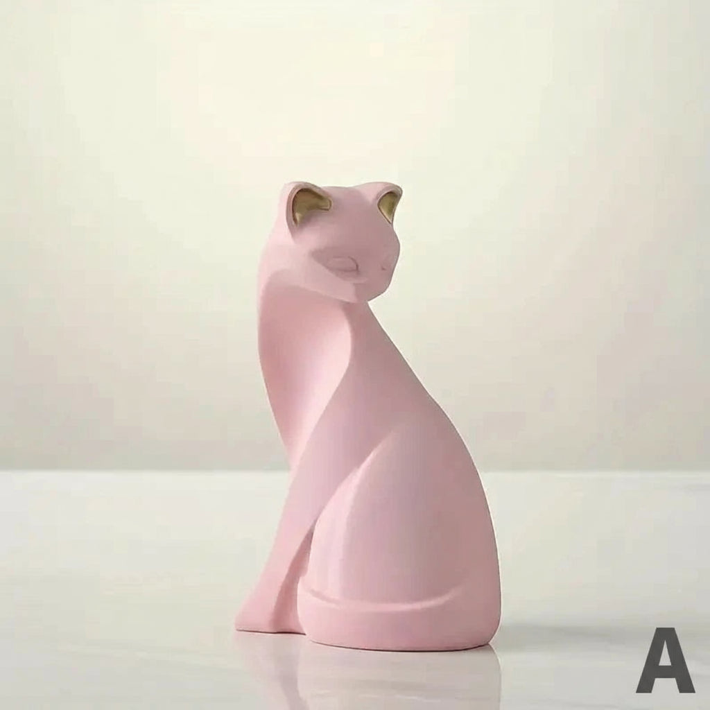 Golden Cat Couple Figurines by Snagg A Sculpture