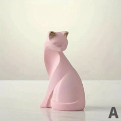 Golden Cat Couple Figurines by Snagg A Sculpture