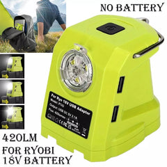 LED spotlight and USB power source for Ryobi 18V batteries – image 7
