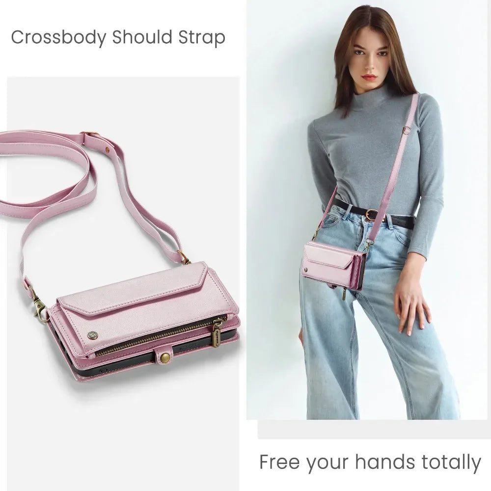 Crossbody Wallet Case for Samsung Galaxy S25 / A Series by Snagg A Phone Case