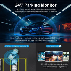 2K QHD Smart Dash Cam (D5) | 360° Rotation & Voice Control