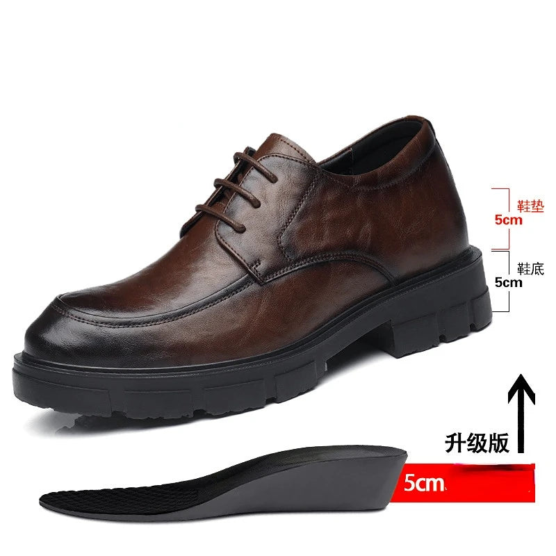 Men’s Height-Increasing Leather Dress Shoes by Snagg A Shoes