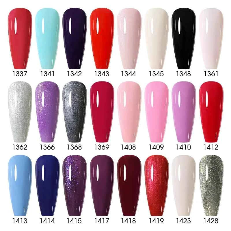 Professional 15ml HEMA & TPO Free Gel Polish – High-Performance Red & Multi Tone Semi Permanent Varnish