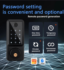 Waterproof Smart Deadbolt Lock – Biometric Fingerprint & Keypad Entry by Snagg A Smart Door Lock