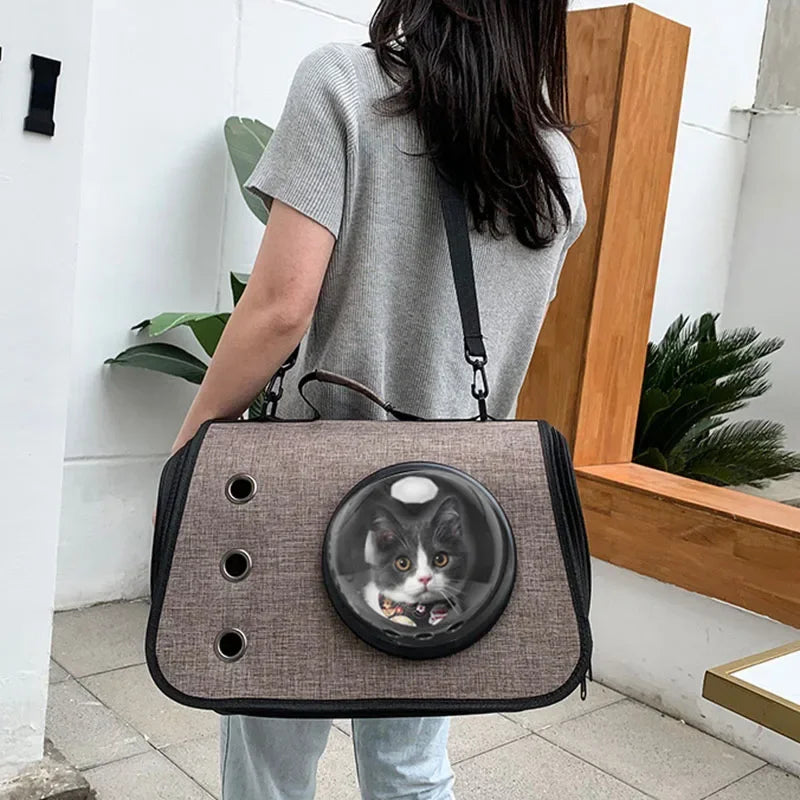 Portable Space Capsule Pet Travel Bag by Sangg A Pet Backpack