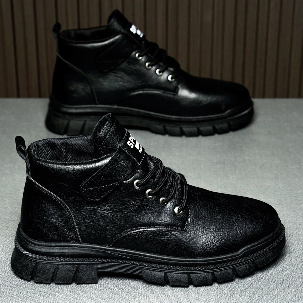 Men’s British Workwear Mid-Top Boots by Snagg A Shoes