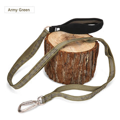 Heavy-Duty Reflective Dog Leash with Carabiner by Snagg A Leash