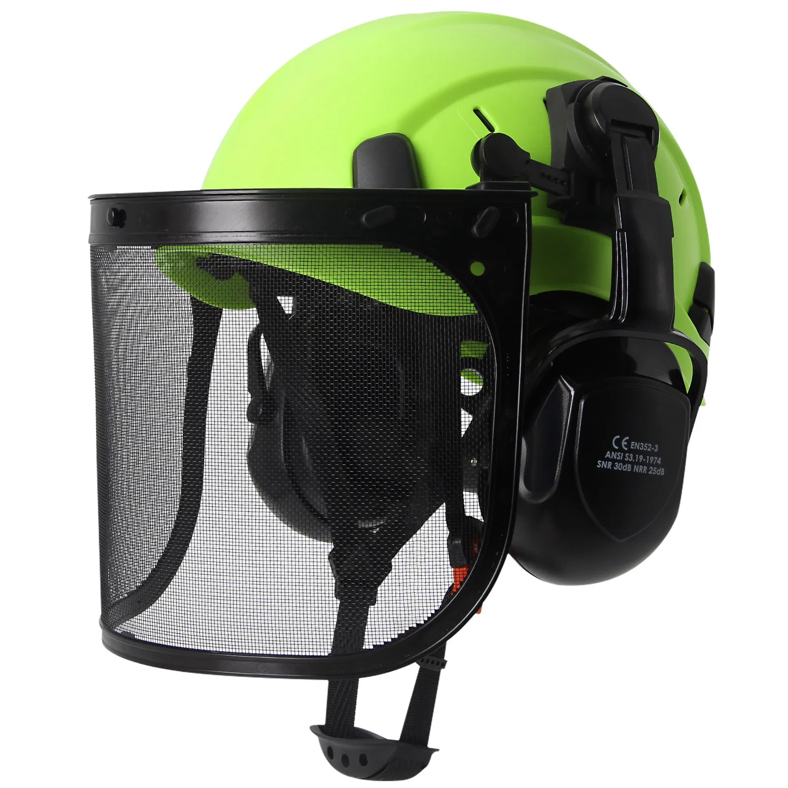 Forestry Safety Helmet With Earmuffs Face Shield by Snagg A Safety Helmet