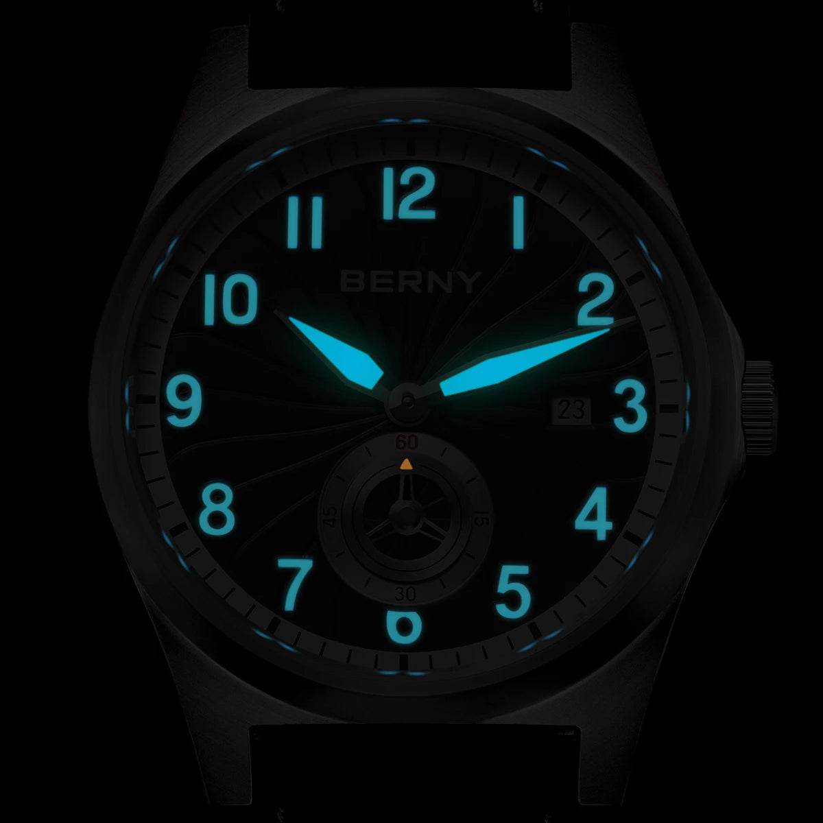 BERNY Titanium Automatic Watch – Full Titanium Strap | Seagull ST1731 | 10ATM Waterproof - SnaggIt