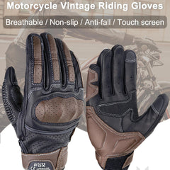 Retro Leather Motorcycle Gloves by Snagg A Motorcycle Gloves