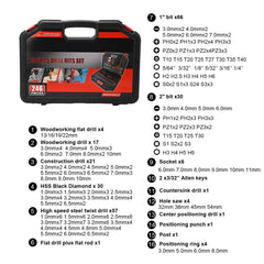 246pcs HSS Drill Bit & Tool Set - SnaggIt