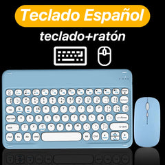 Round Key Bluetooth Wireless Keyboard For Android IOS Huawei Xiaomi Tablet by Snagg A Wireless Keyboard