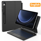 Magic Keyboard For Samsung Galaxy Tab S7 Plus S8 S9 + FE 11 12.4 inch by Snagg A Wireless Keyboard