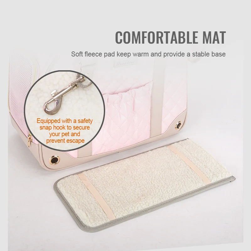Pet Carrier Handbag with Breathable Mesh by Snagg A Pet Handbag