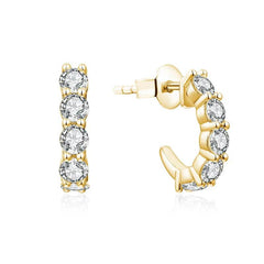 3.0mm Moissanite Hoop Earrings - SnaggIt