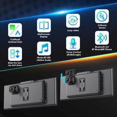 11.26" 4K Car DVR – Portable Dash Cam with Wireless CarPlay, Android Auto & 5G WiFi Navigation by Snagg A Car DVR