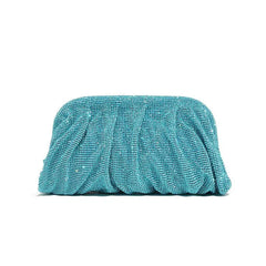 Shiny Rhinestone Crystal Fold Evening Clutch by Snagg It Purses