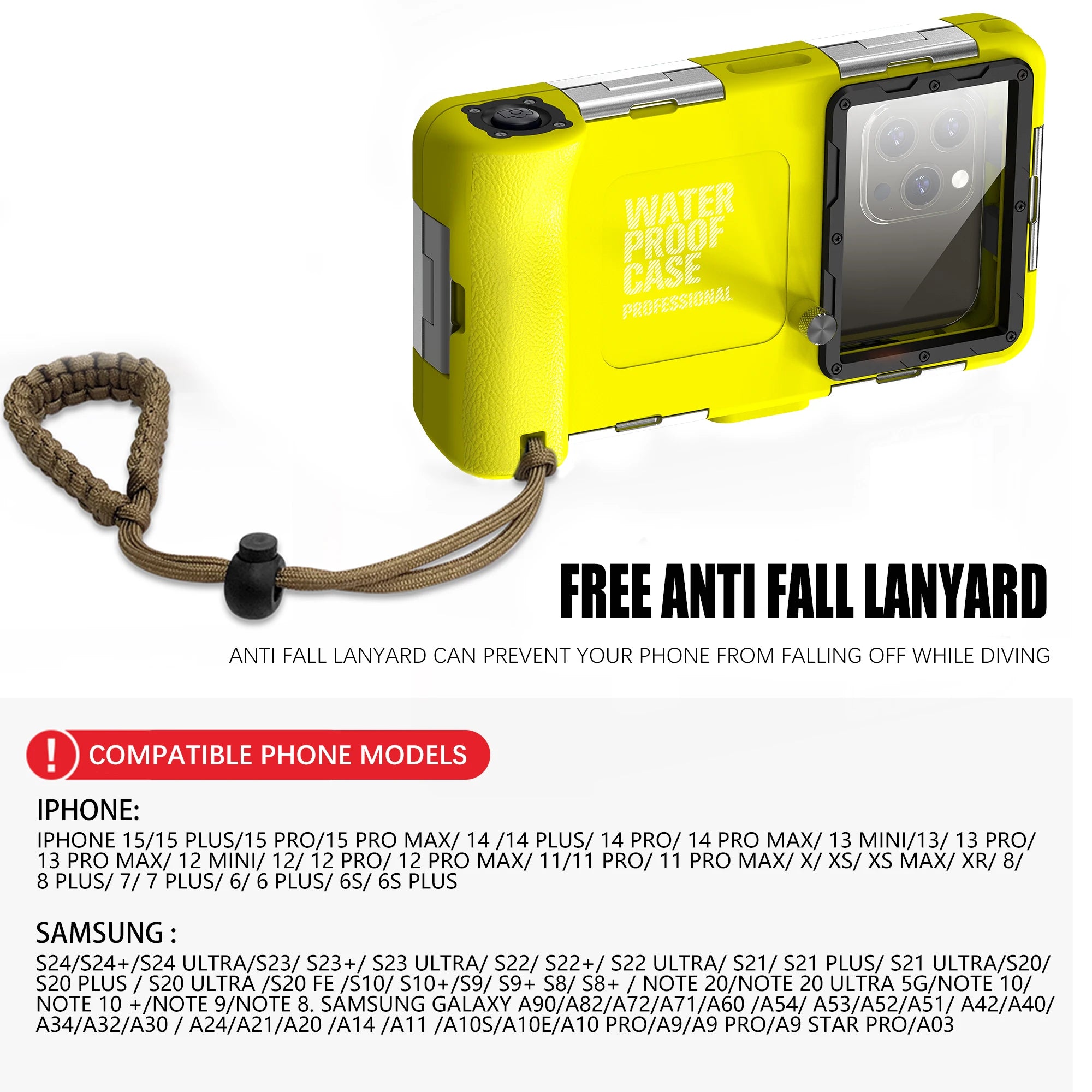 Universal Waterproof Phone Case – IP68 Rated 15m/50ft by Snagg A Phone Case