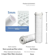 High Pressure Shower Head – 5 Modes with Filter & One-Key Stop by Snagg A Shower Head