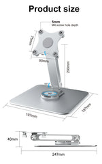 Portable Tablet Stand Aluminum 360 ° Rotation by Snagg A Tablet Holder